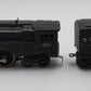 Lionel 221 Vintage O NYC Dreyfuss Black 2-6-4 Steam Locomotive & 221W EX