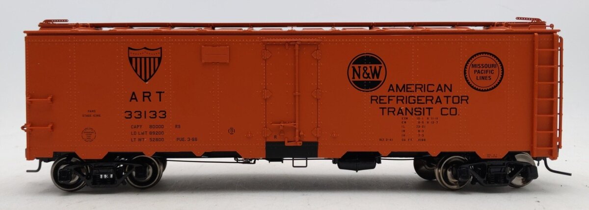 Atlas 9510-1 American Refrigerator Transit Co. 40' Steel Reefer #33133 - 2 Rail EX/Box
