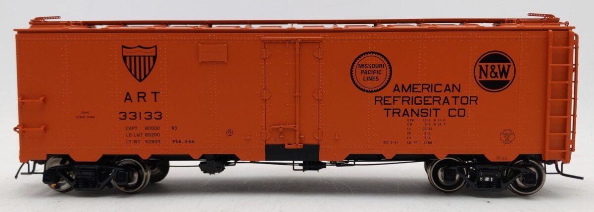 Atlas 9510-1 American Refrigerator Transit Co. 40' Steel Reefer #33133 - 2 Rail EX/Box