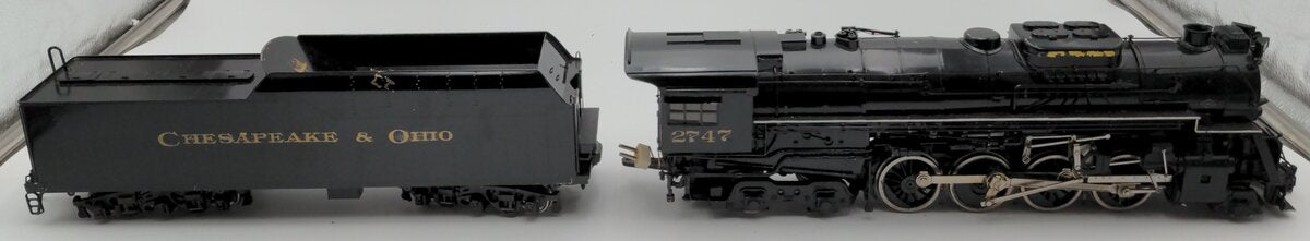 KTM Scale Models O Brass Chesapeake & Ohio Steam Locomotive #2747 Custom/Box