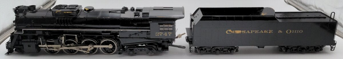 KTM Scale Models O Brass Chesapeake & Ohio Steam Locomotive #2747 Custom/Box