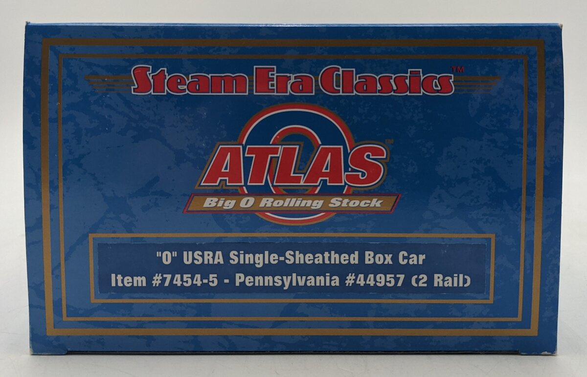 Atlas 7454-5 O Pennsylvania Railroad USRA Single-Sheathed Boxcar #44957 (2-Rail) NIB