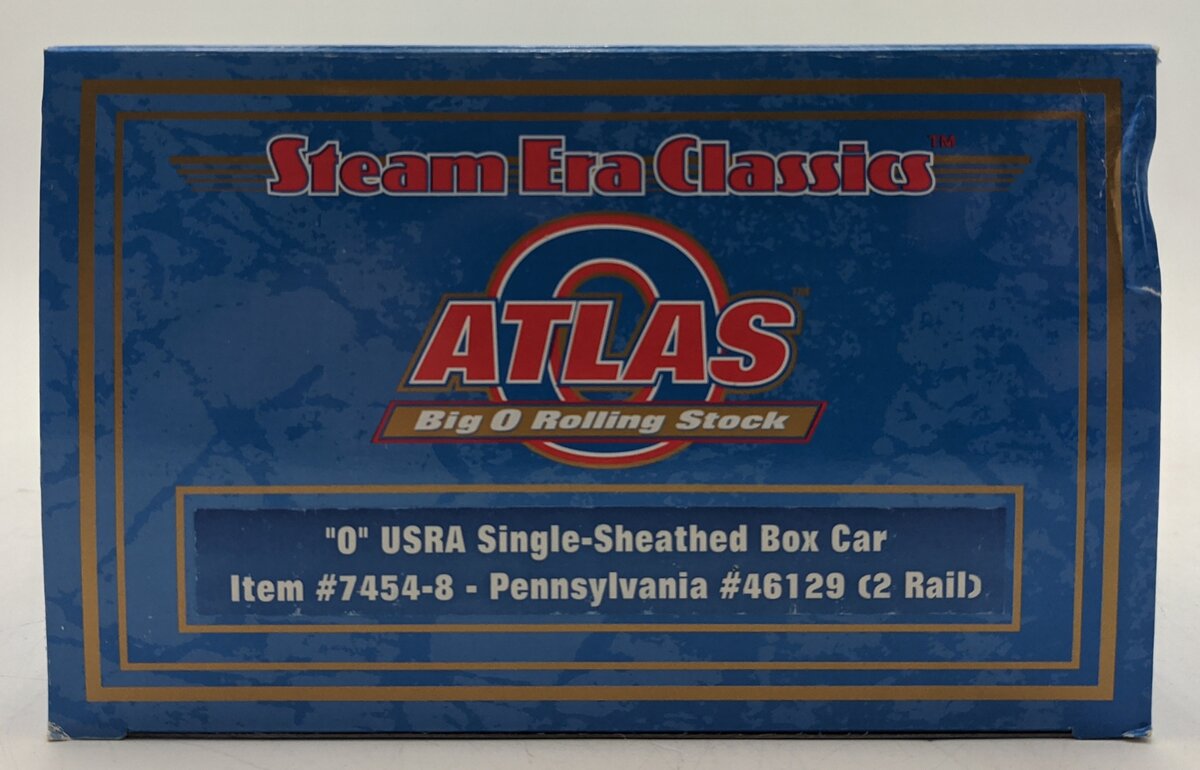 Atlas 7454-8 O Pennsylvania Railroad USRA Single-Sheathed Boxcar #46129 (2-Rail) MT/Box