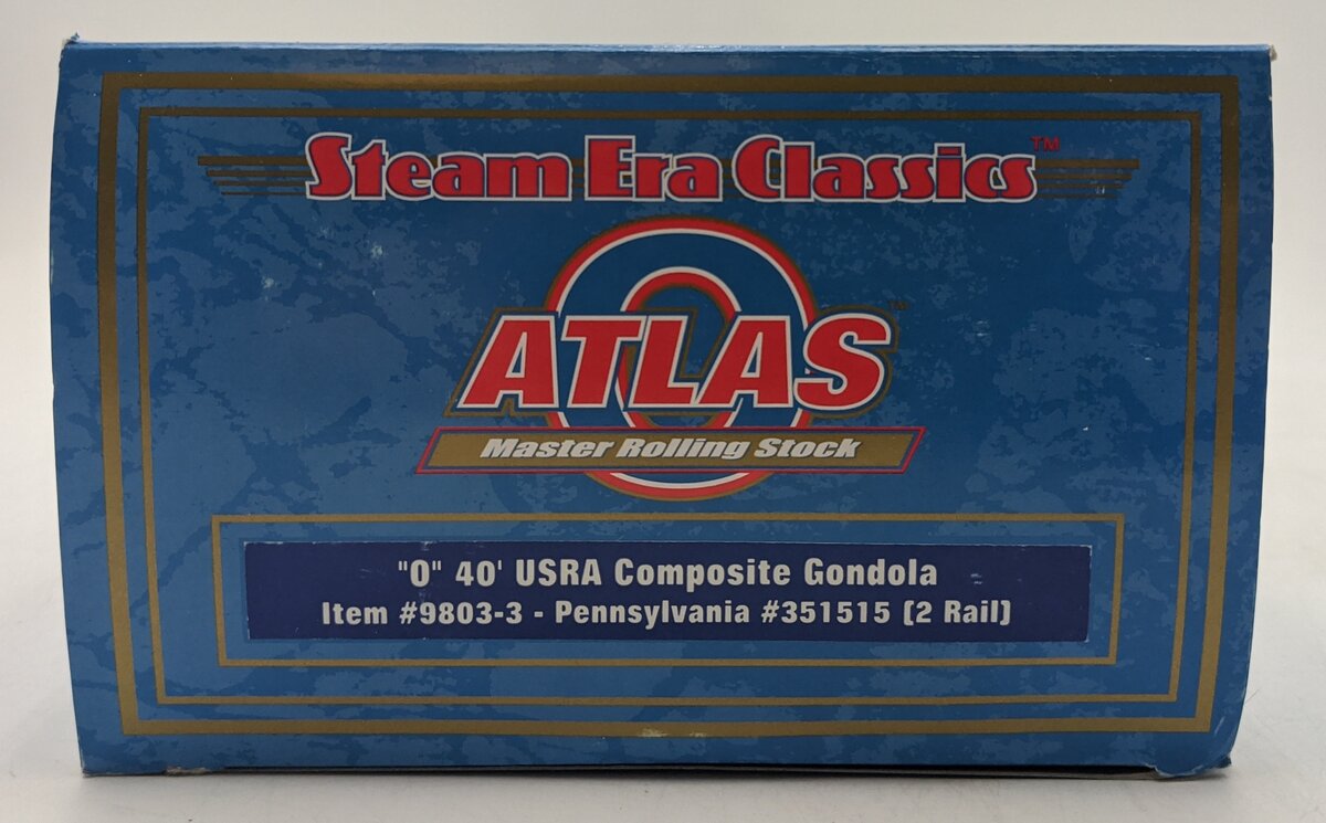 Atlas 9803-3 O Pennsylvania Railroad USRA 40' Composite Gondola #351515 (2-Rail) MT/Box