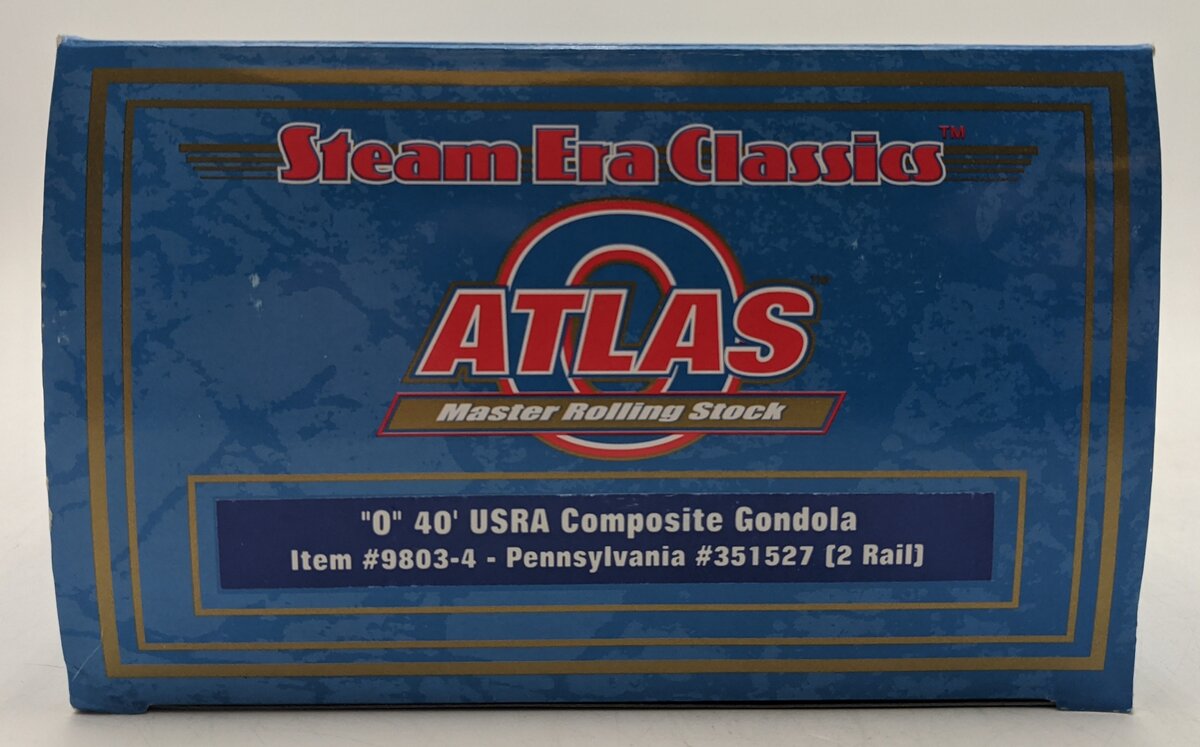 Atlas 9803-4 O Pennsylvania Railroad USRA 40' Composite Gondola #351527 (2-Rail) MT/Box