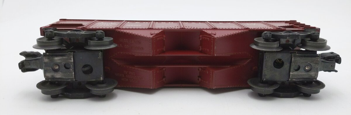 Lionel 6456 Vintage O Lehigh Valley Maroon 2-Bay Hopper Car #25000 EX