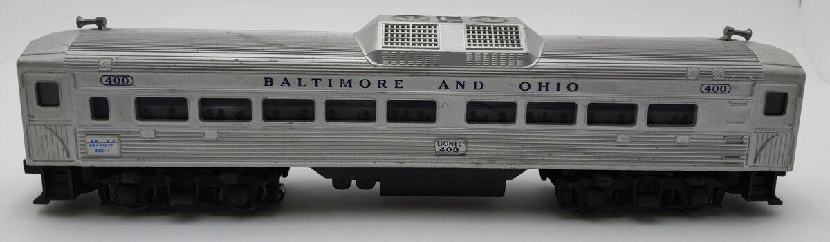 Lionel 400 Vintage O Powered Baltimore & Ohio Commuter Car EX