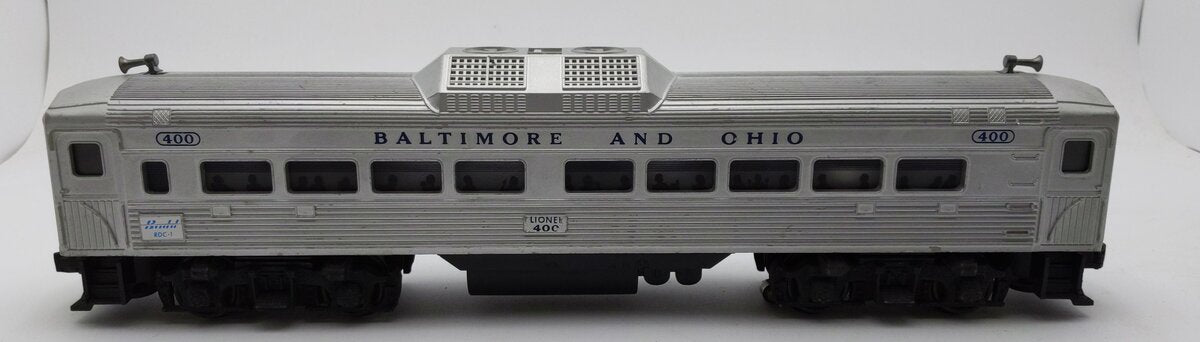 Lionel 400 Vintage O Powered Baltimore & Ohio Commuter Car EX
