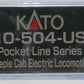 Kato 10-504-US N Kato Traction KATR 2-Axle Steeple Cab Electric Locomotive #50 NIB