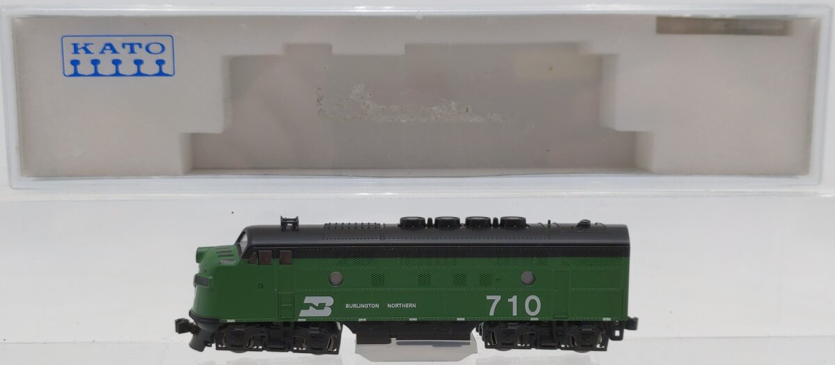 Kato 176-1201 N Scale Burlington Northern F3A Diesel Locomotive #710 EX/Box
