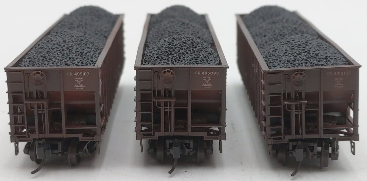 Micro-Trains 98305103 N Conrail Weathered 100-Ton 3-Bay Open Hoppers (Set of 3) NIB