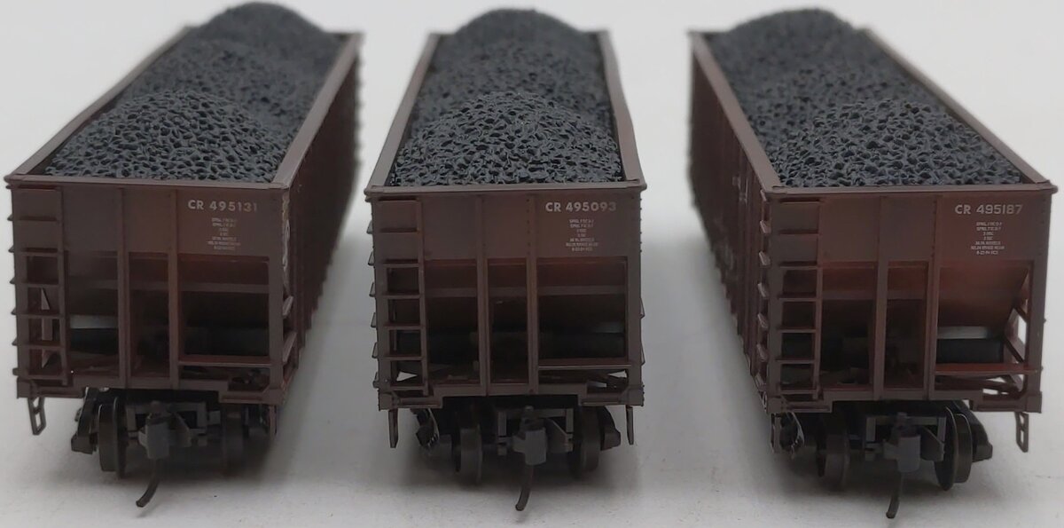 Micro-Trains 98305103 N Conrail Weathered 100-Ton 3-Bay Open Hoppers (Set of 3) NIB