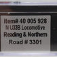 Atlas 40005928 N Reading & Northern Gold U33B Diesel Locomotive #3301