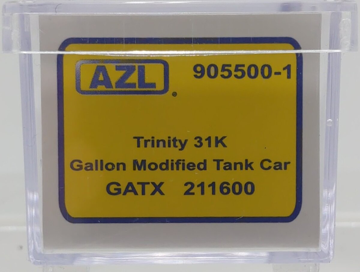American Z-Line 905500-1 Z GATX Trinity 31K Gallon Modified Tank Car #211600 LN/Box