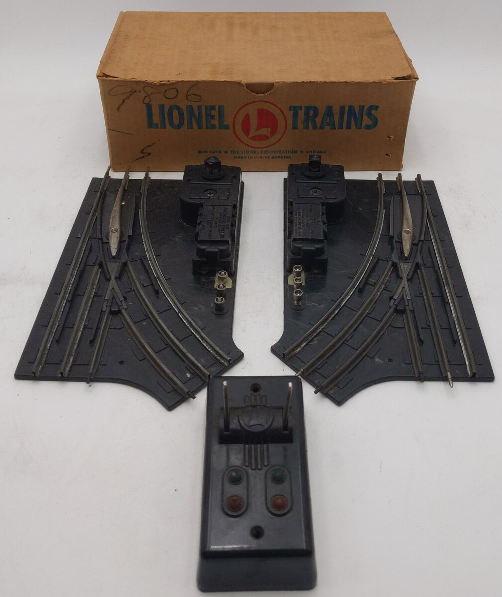 Lionel 1122 Vintage O-27 Remote Control Switches (Pair of 2) VG/Box
