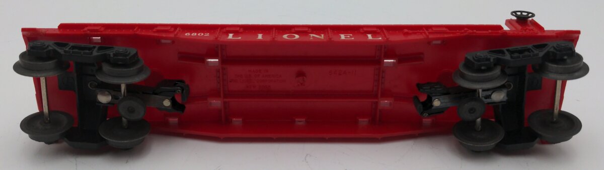 Lionel 6802 Vintage O Gauge Flatcar with I-Beam Load EX/Box