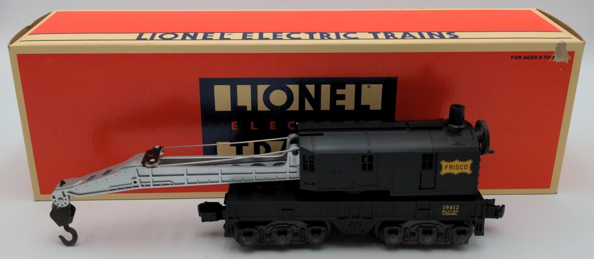 Lionel 6-19412 Frisco 6-wheel Operating Crane Car EX/Box