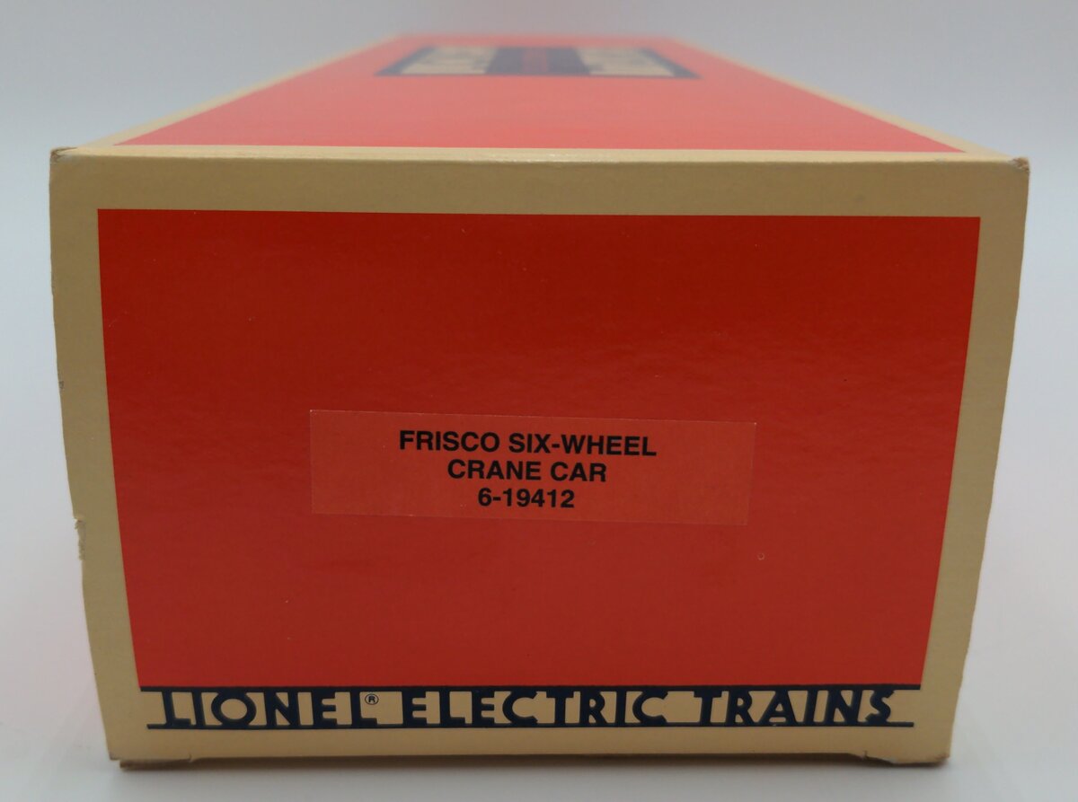 Lionel 6-19412 Frisco 6-wheel Operating Crane Car EX/Box