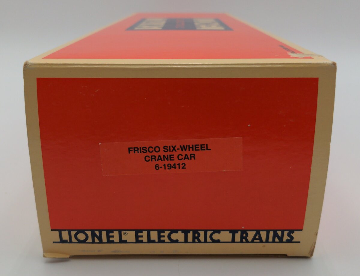 Lionel 6-19412 Frisco 6-wheel Operating Crane Car EX/Box