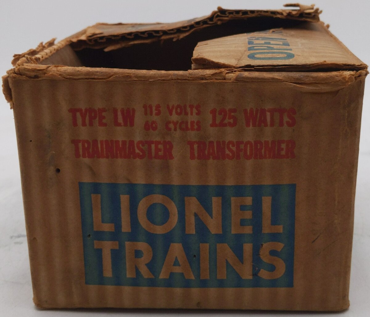 Lionel LW O Vintage Trainmaster 125 Watt Transformer with Whistle EX/Box
