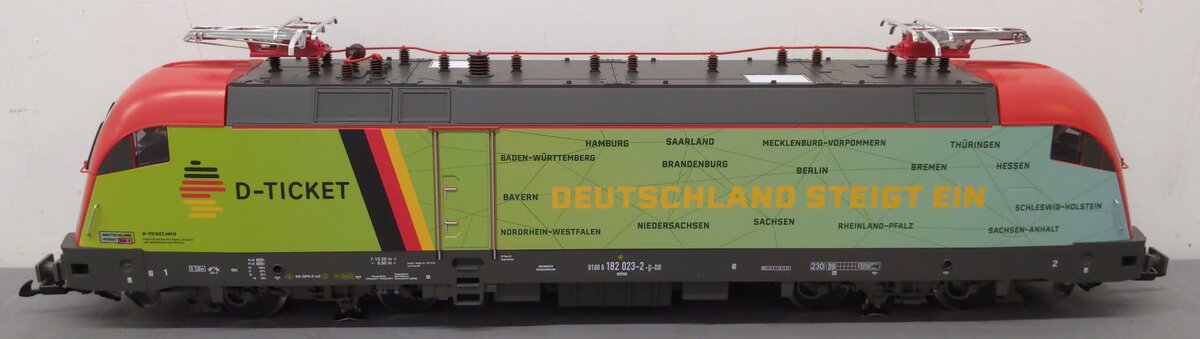 Piko 37401 G D-Ticket DB VI BR182 Taurus Electric Locomotive