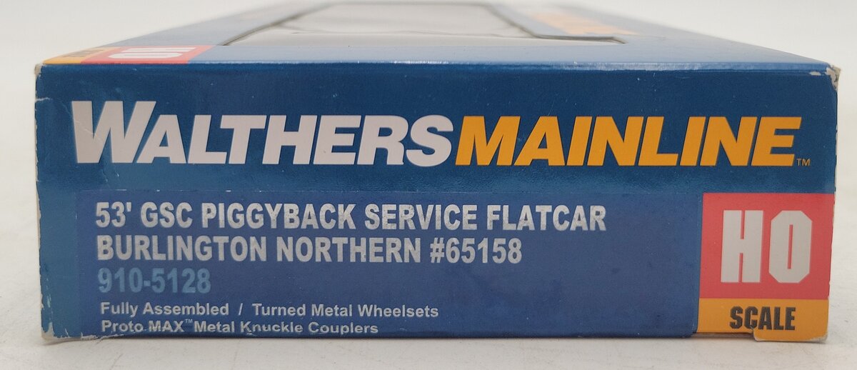 Walthers 910-5128 HO Burlington Northern 53' GSC Piggyback Service Flatcar