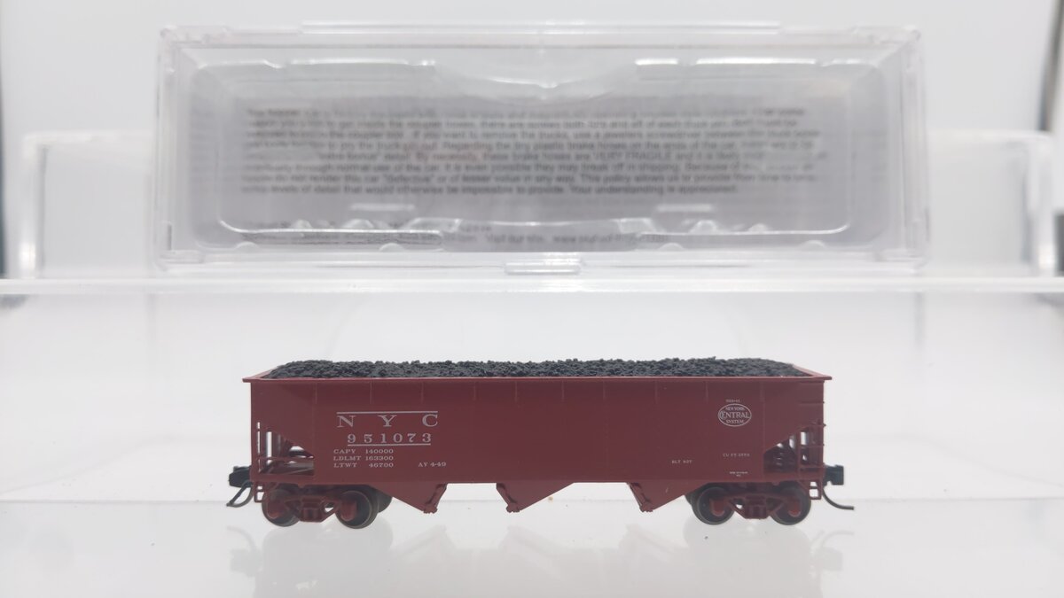 Bluford Shops 74191 N New York Central 70 Ton 3-Bay Offset Side Hopper #951073