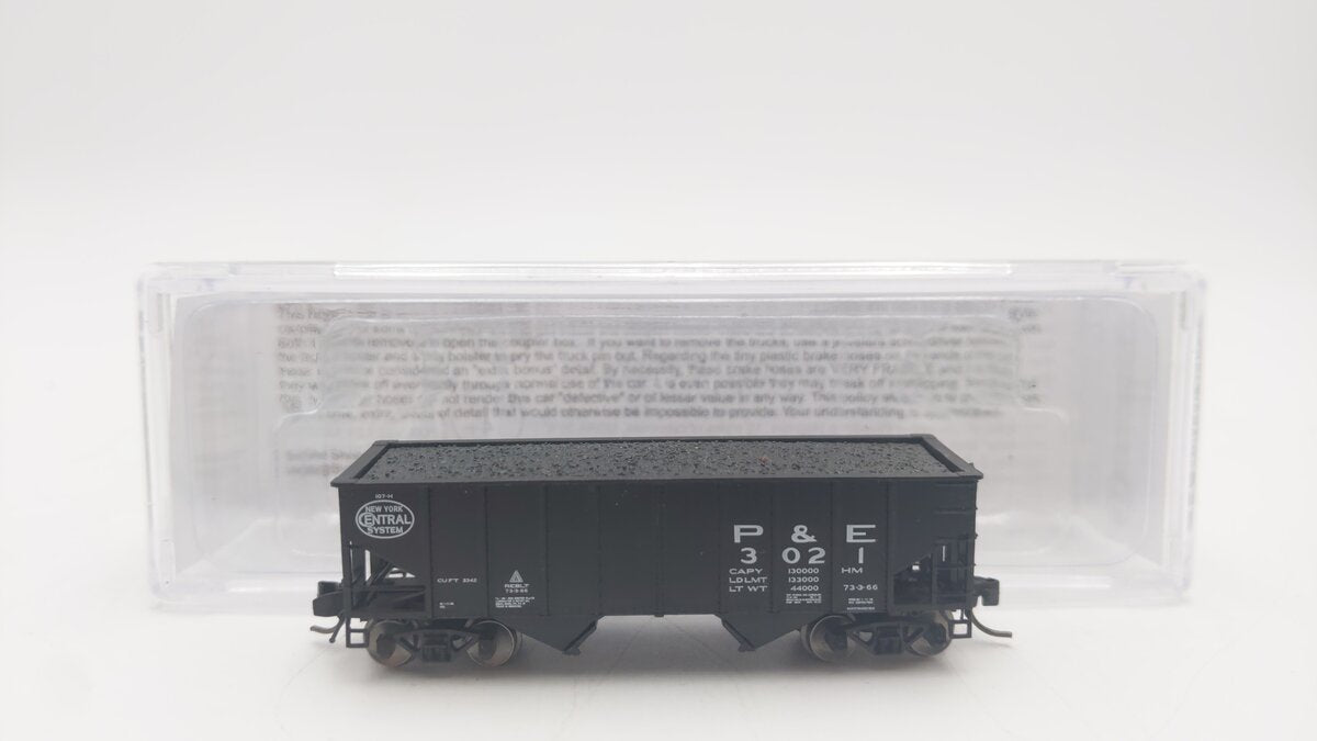 Bluford Shops 65281 N Peoria & Eastern 8-Panel 2-Bay Hopper #3021
