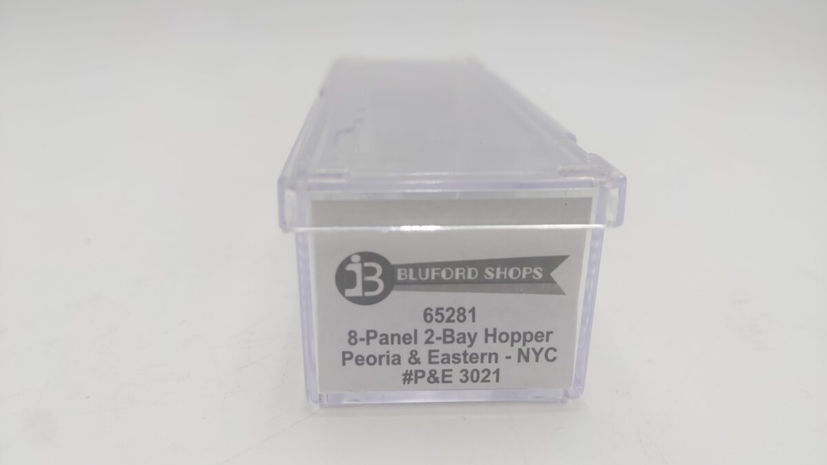 Bluford Shops 65281 N Peoria & Eastern 8-Panel 2-Bay Hopper #3021