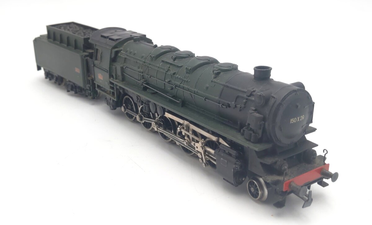 Marklin 3046 HO Scale SNCF 2-10-0 Steam Locomotive & Tender #150x29 VG