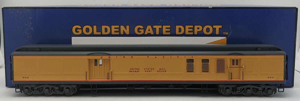 Golden Gate Depot O Union Pacific Heavy Weight Baggage/Mail Car #920 (2-Rail) EX/Box