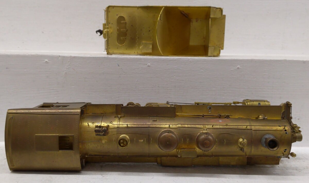 Overland OMI-0111 O 2-Rail BRASS B&M 'P-2d' 4-6-2 Steam Locomotive w/Tender VG/Box