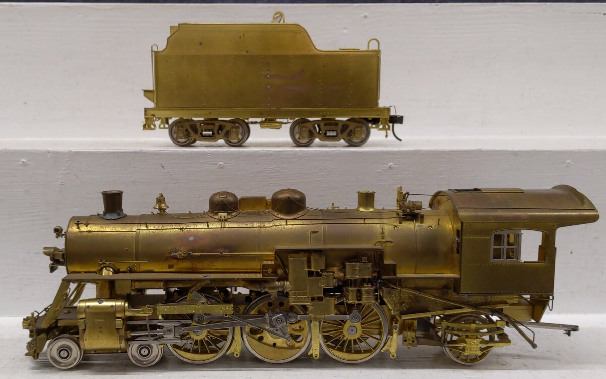 Overland OMI-0111 O 2-Rail BRASS B&M 'P-2d' 4-6-2 Steam Locomotive w/Tender VG/Box