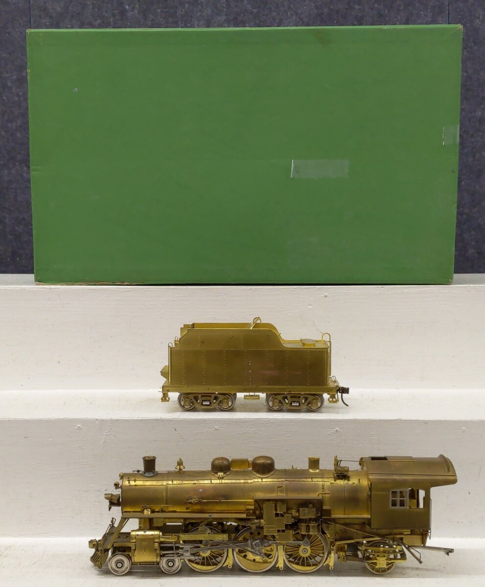 Overland OMI-0111 O 2-Rail BRASS B&M 'P-2d' 4-6-2 Steam Locomotive w/Tender VG/Box