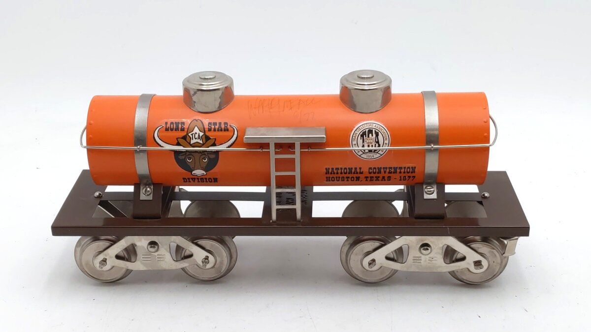 McCoy 1000-77 Standard Gauge 1977 Lone Star TCA Tank Car VG
