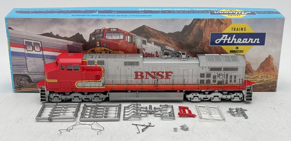 Athearn 4942 HO Burlington Northern Santa Fe C44-9W Powered Locomotive VG/Box