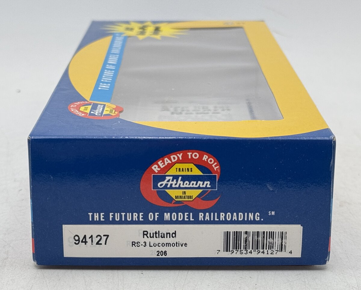 Athearn 94127 HO Rutland RS-3 Diesel Locomotive #206 VG/Box