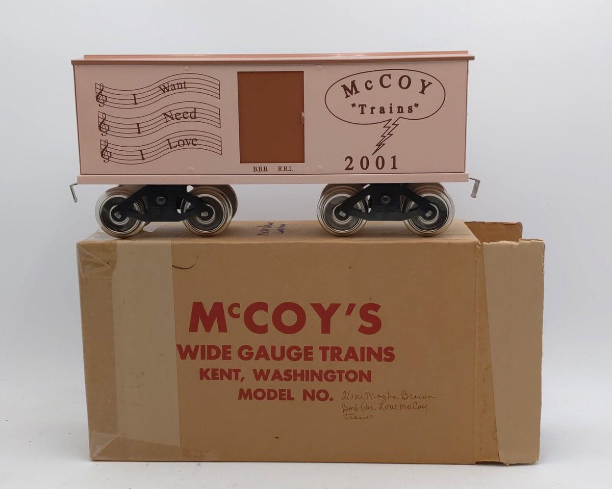 McCoy 2001 Standard Scale "I Want, I Need, I Love" Box Car Custom/Box