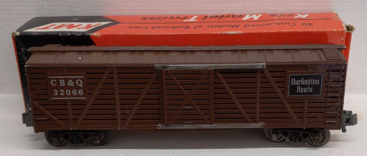KMT 32066 Vintage O Chicago, Burlington & Quincy Stock Car VG/Box