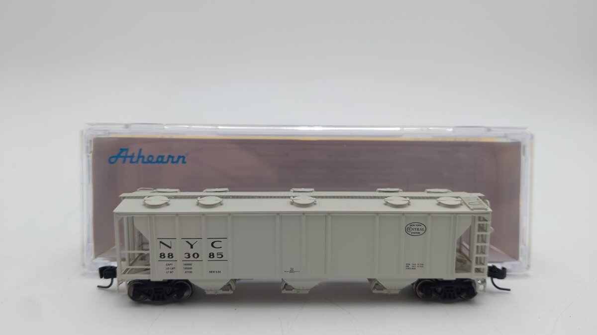 Athearn ATH-1727 N Scale New York Central Covered Hopper #883085 LN/Box