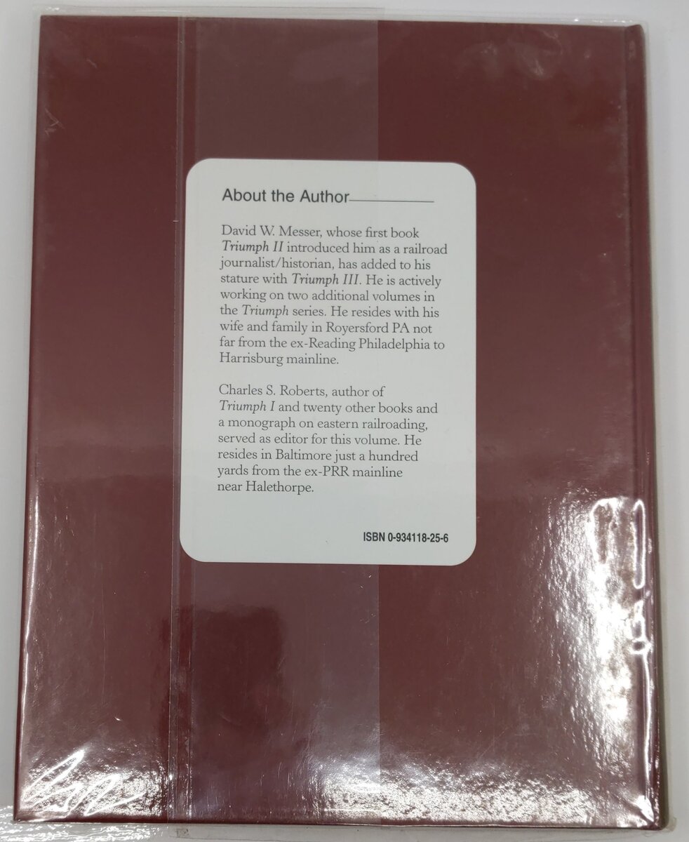 Triumph III Hardcover Book By David W. Messer VG