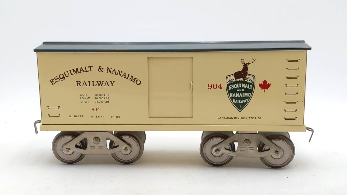 McCoy 904 Standard Gauge Esquimalt and Nanaimo Boxcar EX