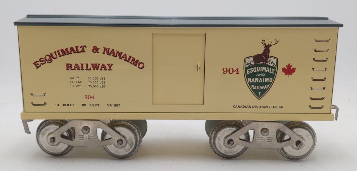 McCoy 904 Standard Gauge Esquimalt and Nanaimo Boxcar EX/Box