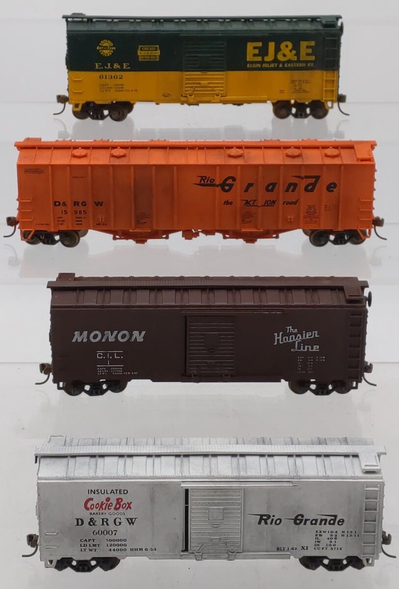 HO Scale Assorted Box Cars [4]