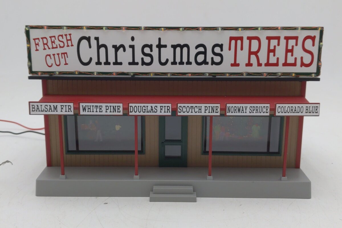 MTH 3090690 O Christmas Trees Roadside Stand w/Operation Lights LN