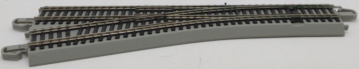 Bachmann 44557 HO Nickel Silver #4 E-Z Track Left-Hand Remote Switch Turnout EX