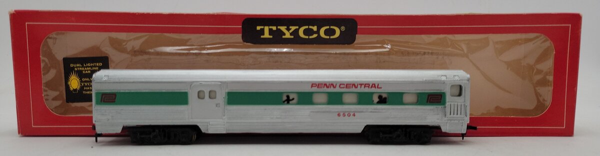 Tyco 520M:500 HO Scale Penn Central Streamline Combine-Lighted #6504 EX/Box