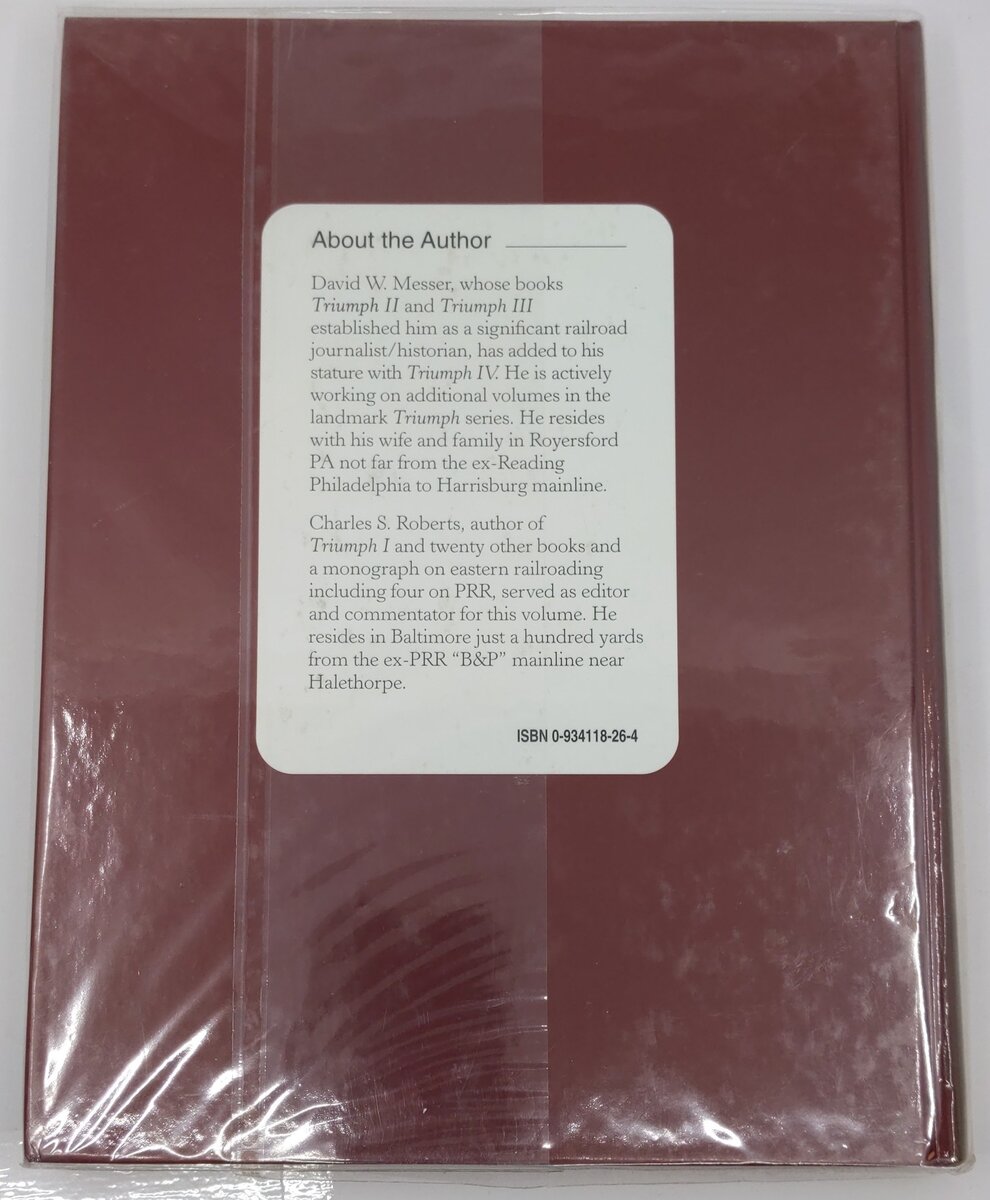 Triumph IV Hardcover Book By David W. Messer VG