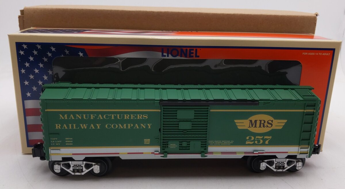 Lionel 1901240 O Gauge Manufactures Railway Boxcar #257 LN/Box