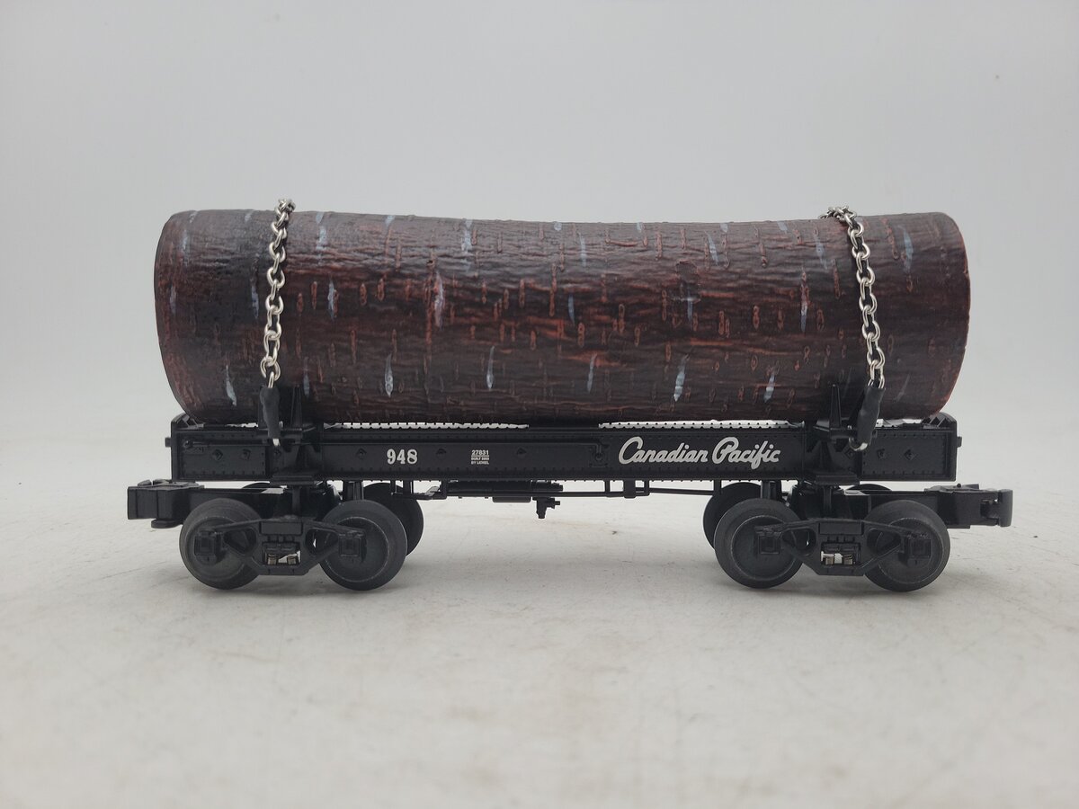 Lionel 6-27831 O Gauge Canadian Pacific Skelton Log Car #948 LN